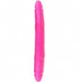 SILICONA DOBLE PENETRACION 33 C.M. ROSA